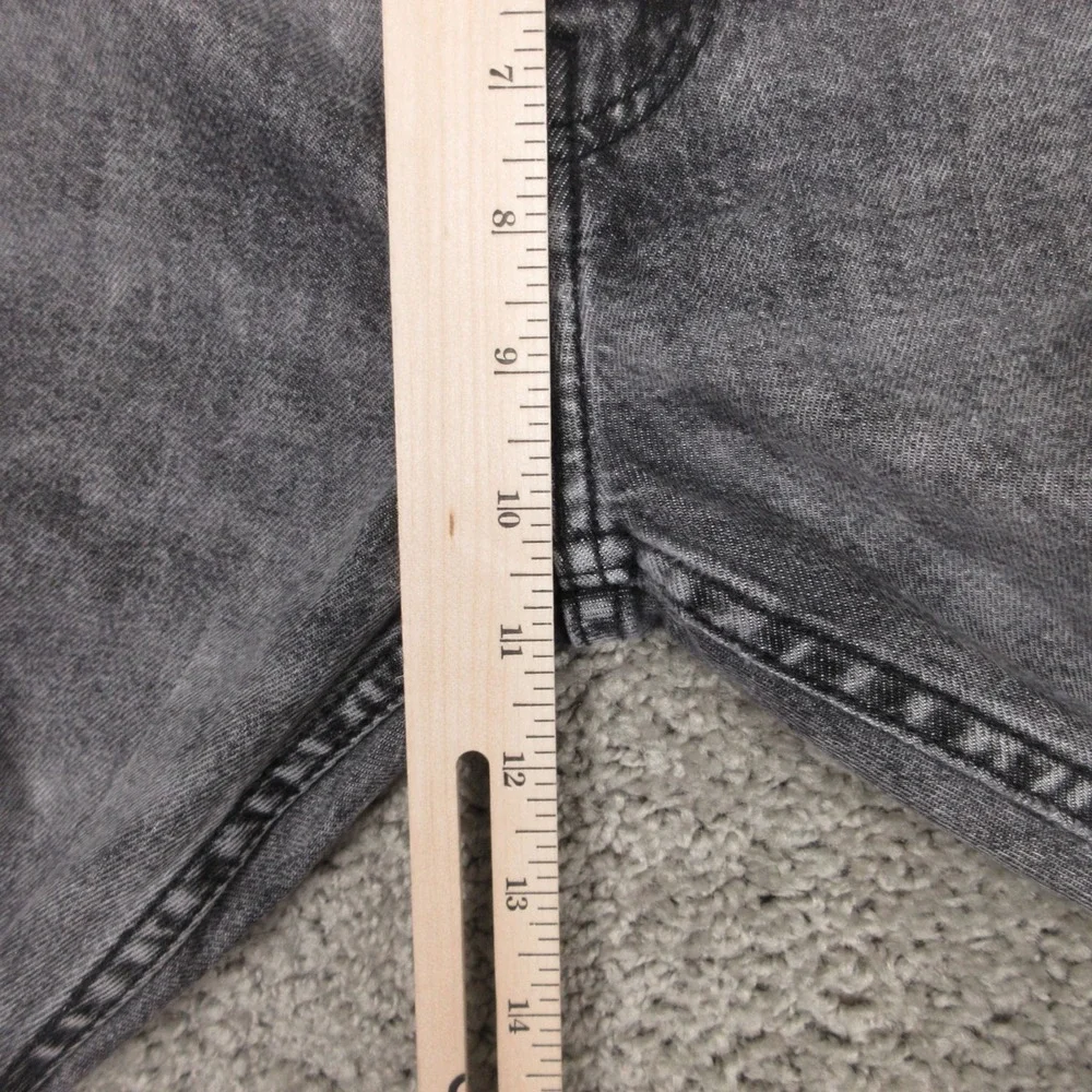 Levis Jeans Mens 31x32 Gray 502 Regular Tapered Faded Acid Wash Denim Pants Flex